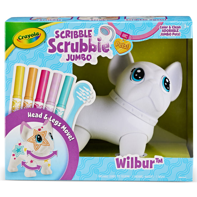 Crayola Scribble Scrubbie - Poseable Jumbo Pet - Wilbur
