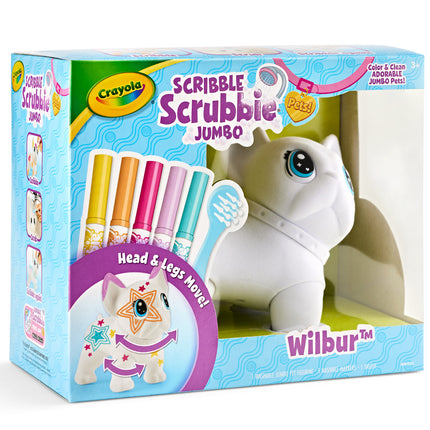 Crayola Scribble Scrubbie - Poseable Jumbo Pet - Wilbur