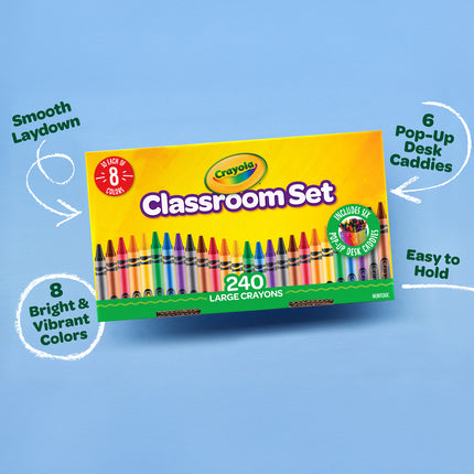 Crayola Large Crayons Classroom Pack 240