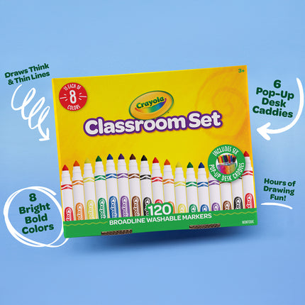 Crayola Broadline Markers Classroom Pack 120