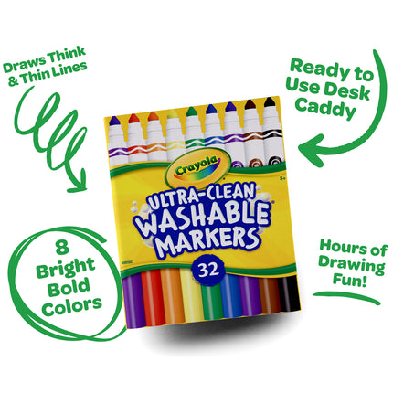 Crayola Broadline Markers Share Pack 32