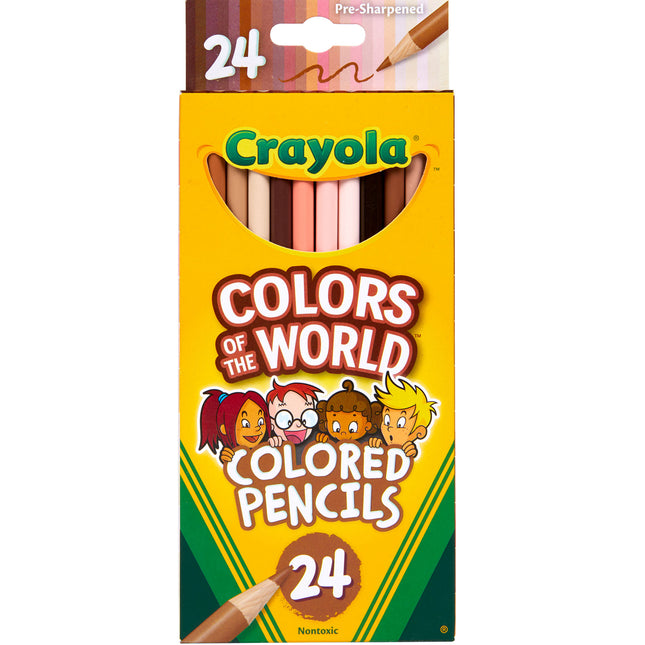 Crayola Coloured Pencils Colours of the World - Pack of 24