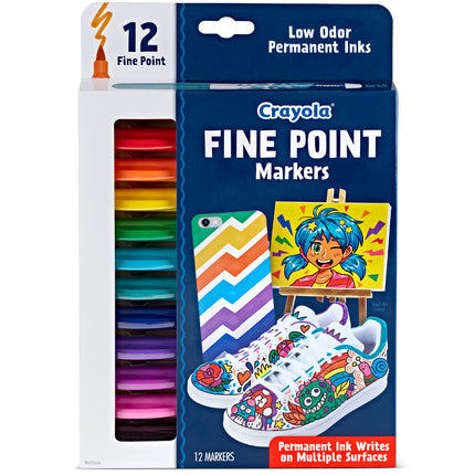 Crayola Fine Point Markers - Pack of 12