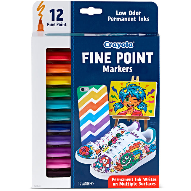 Crayola Fine Point Markers - Pack of 12