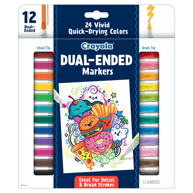 Crayola Dual-ended Markers - Pack of 12