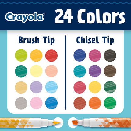 Crayola Dual-ended Markers - Pack of 12