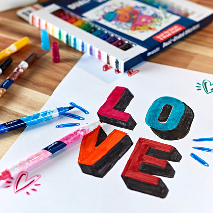 Crayola Dual-ended Markers - Pack of 12