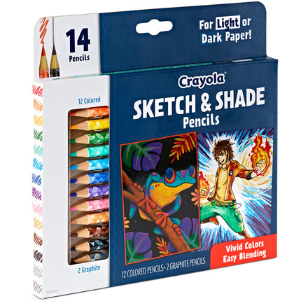 Crayola Sketch & Shade Pencil Pack of 14
