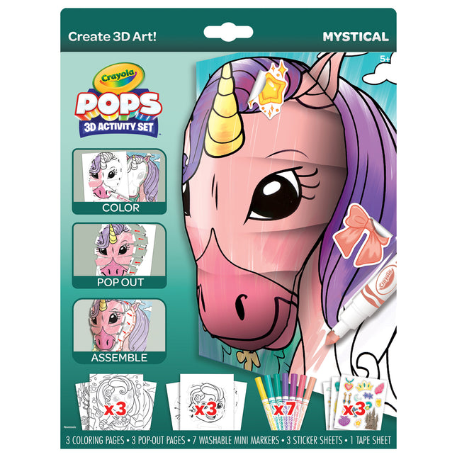Crayola POPS 3-D Activity Mystical Creatures Set