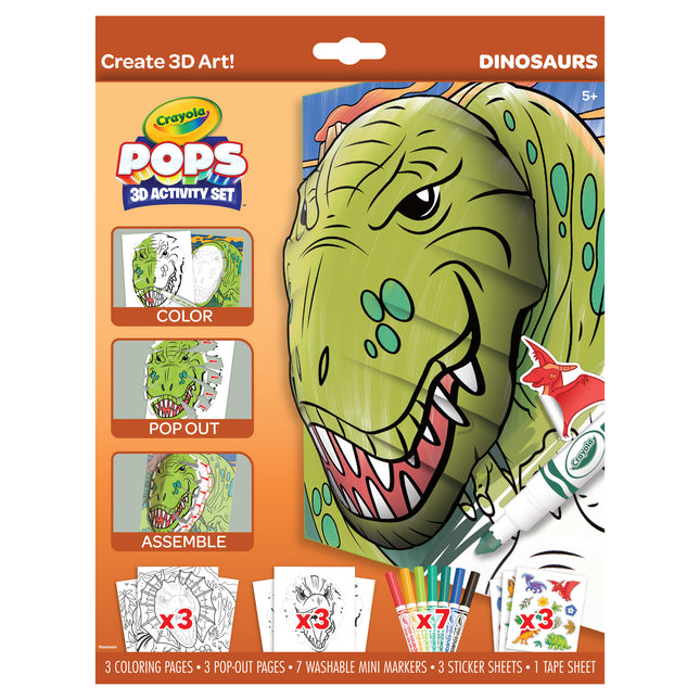 Crayola POPS 3-D Activity Dinosaurs Set
