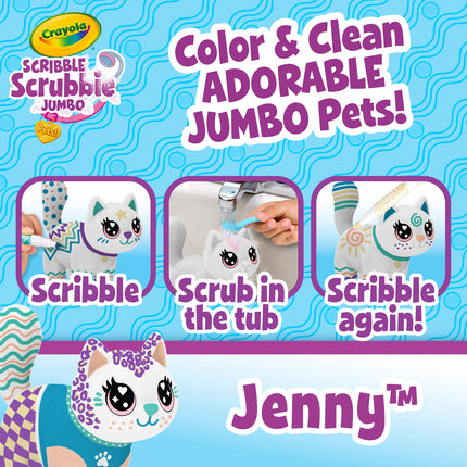 Crayola Scribble Scrubbie - Poseable Jumbo Pet - Jenny