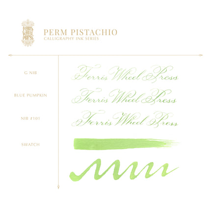 Ferris Wheel Press Calligraphy Ink - Perm Pistachio 28ml