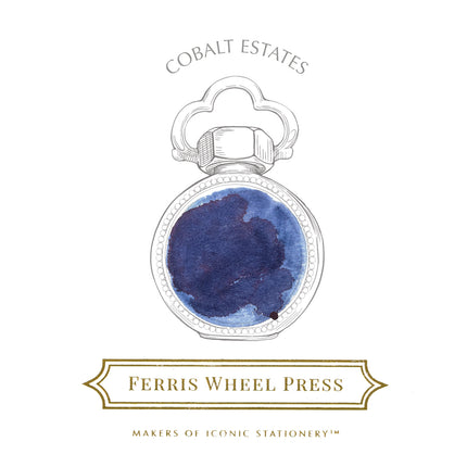 Ferris Wheel Press Fountain Pen Ink - Cobalt Estates