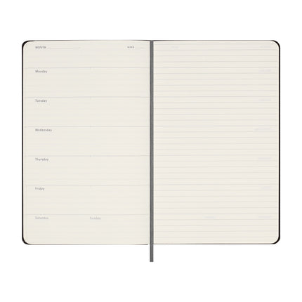 Moleskine Planner Weekly + Notes - Large - Undated Black