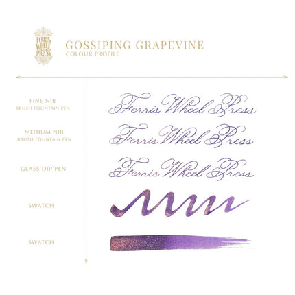Ferris Wheel Press Fountain Pen Ink - Gossiping Grapevine