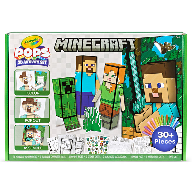 Crayola POPS 3D Activity Super Set Minecraft