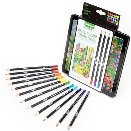 Crayola Signature Blend & Shade Coloured Pencils - Pack of 24