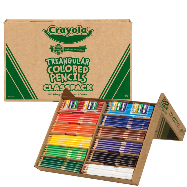 Crayola Triangular Colored Pencils - 240 piece Classpack