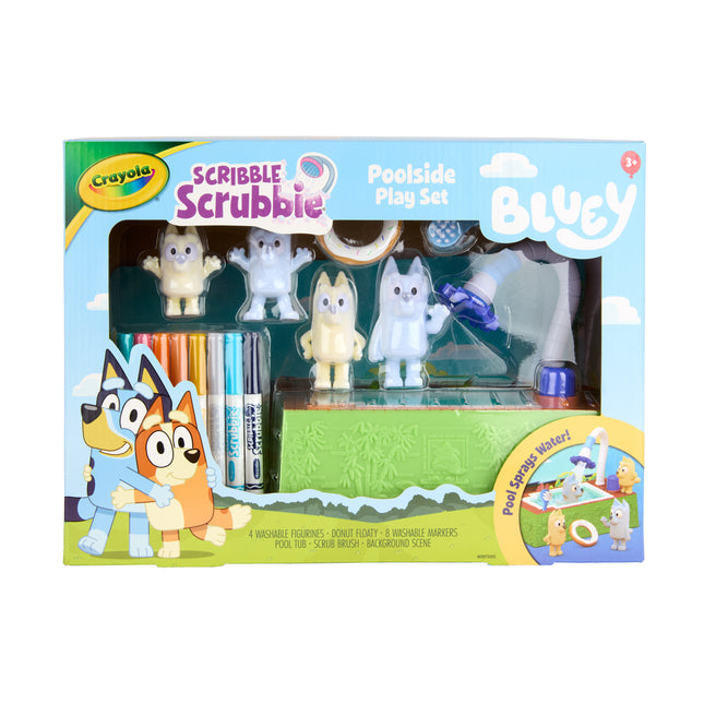 Crayola Scribble Scrubbie - Bluey Poolside Play Set
