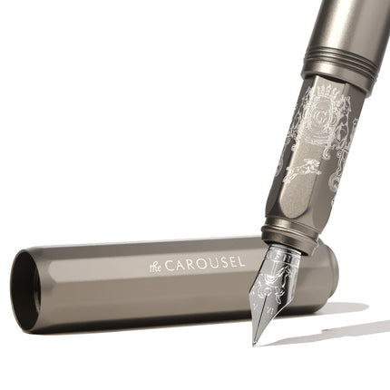 Ferris Wheel Press Aluminium Carousel Fountain Pen - Highland Smoke