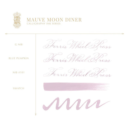 Ferris Wheel Press Calligraphy Ink - Mauve Moon Diner 28ml