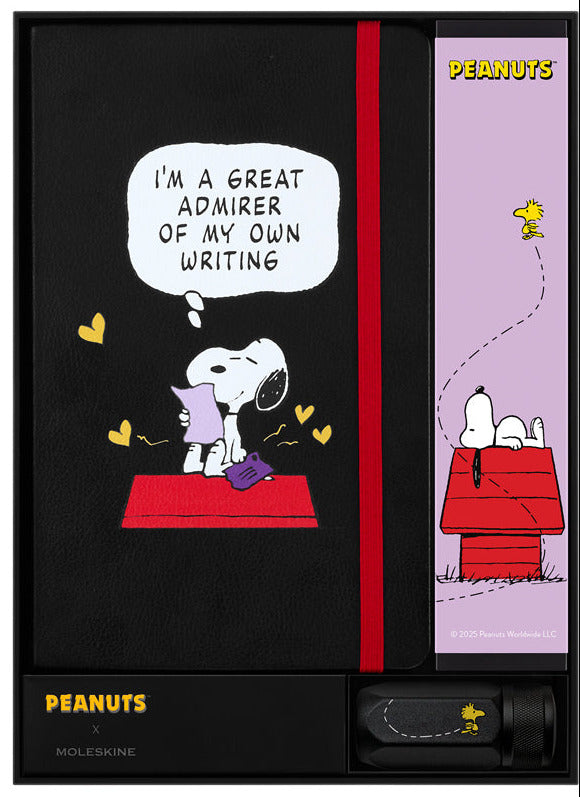 Moleskine Peanuts Notebook Large Ruled Set with Blackwing Pencils