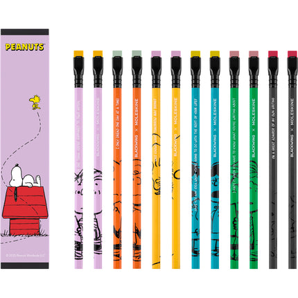 Moleskine Peanuts Notebook Large Ruled Set with Blackwing Pencils