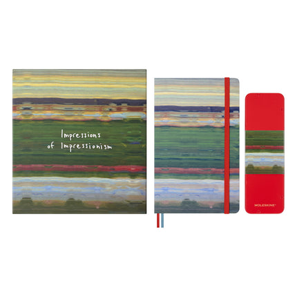 Moleskine Impressionism - Large Plain + 6 Colour Pencils w/Gift Box