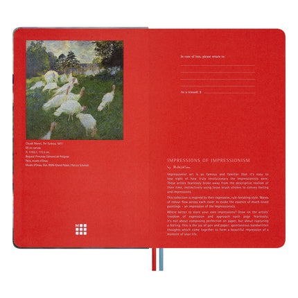 Moleskine Impressionism - Large Plain + 6 Colour Pencils w/Gift Box