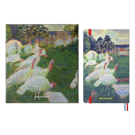 Moleskine Impressionism - Large Plain + 6 Colour Pencils w/Gift Box