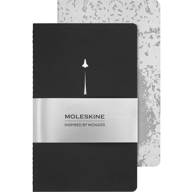 Moleskine NASA Large Plain Cahier - Set of 2