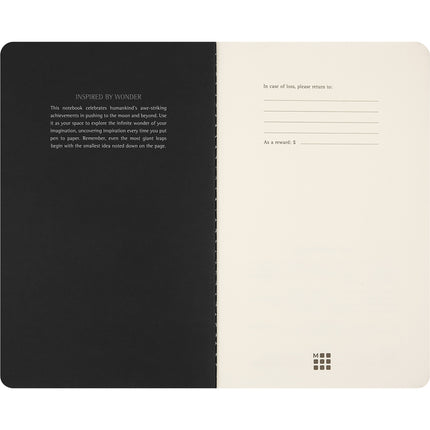 Moleskine NASA Large Plain Cahier - Set of 2