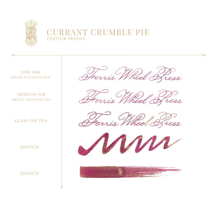 Ferris Wheel Press Fountain Pen Ink - Currant Crumble Pie