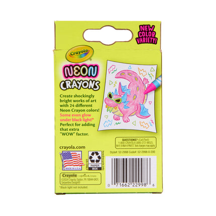 Crayola Neon Crayons - Pack of 24