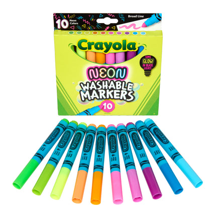 Crayola Neon Markers Broadline - Pack of 10