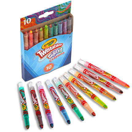 Crayola Swirl Mini Twistables Crayons - Pack of 10
