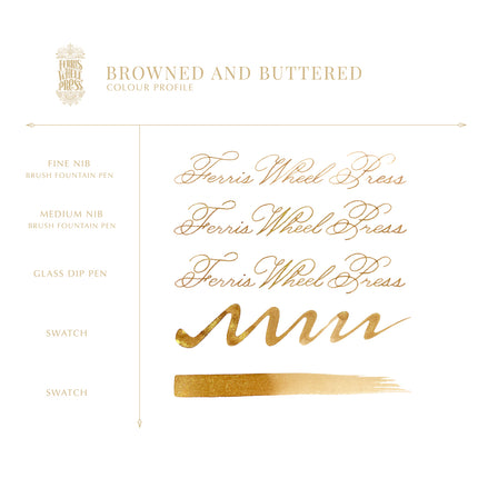 Ferris Wheel Press Fountain Pen Ink - Browned and Buttered