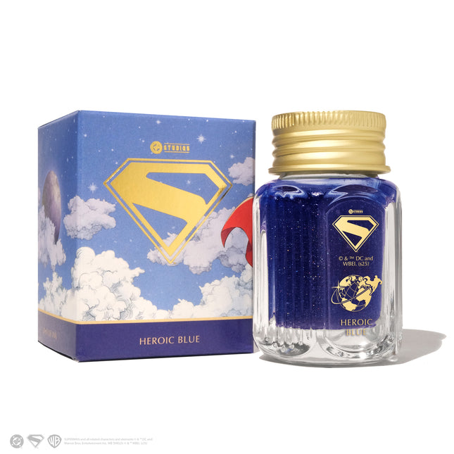 Ferris Wheel Press Fountain Pen Ink - Superman - Heroic Blue 28ml