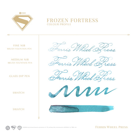 Ferris Wheel Press Fountain Pen Ink - Superman - Frozen Fortress 10ml