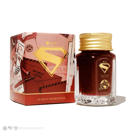 Ferris Wheel Press Fountain Pen Ink - Superman - Scarlet Metropolis 28ml