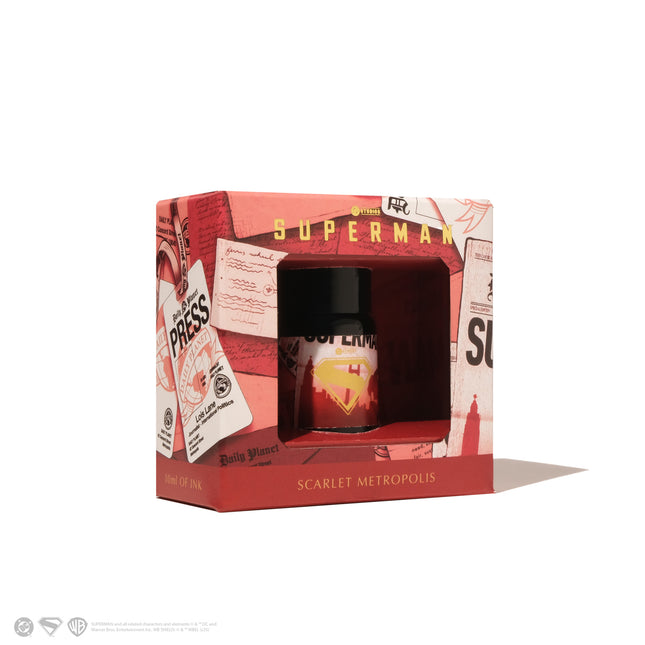 Ferris Wheel Press Fountain Pen Ink - Superman - Scarlet Metropolis 10ml