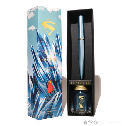 Ferris Wheel Press Marquise Fountain Pen & 28ml Ink Set - Superman Fortress of Solitude