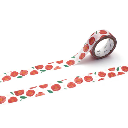 MT Washi Tape 15mm x 5m - Maruichikyu Camellia
