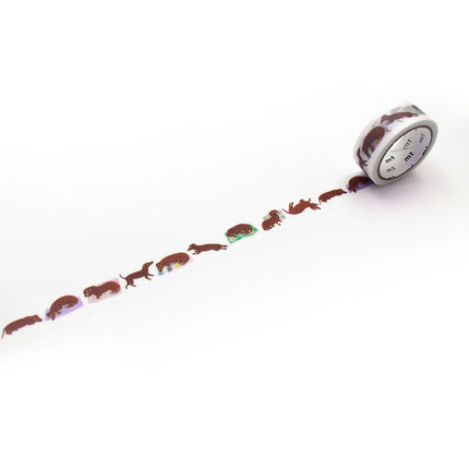 MT Washi Tape 15mm x 5m - La Maupetit Sausage dog