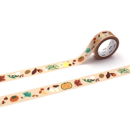 MT Washi Tape 15mm x 5m - La Maupetit Golden Autumn