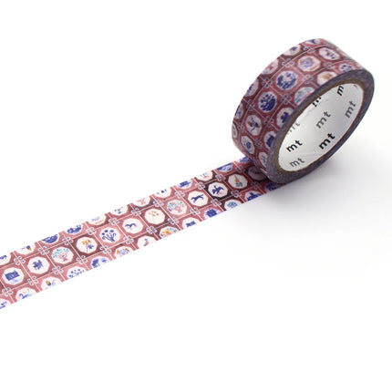 MT Washi Tape 15mm x 5m - Polly Fern Tile