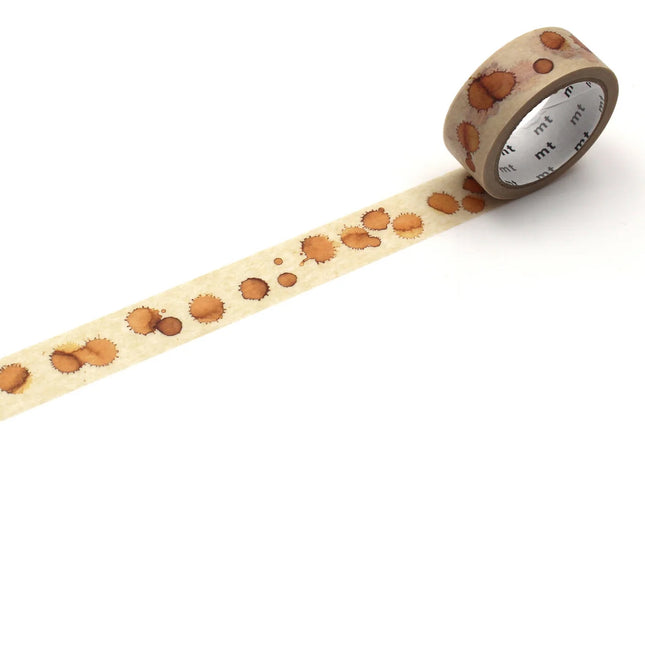 MT Washi Tape 15mm x 5m - Upcycle Coffee Stain