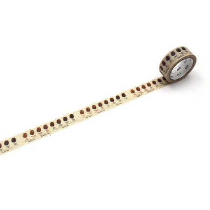 MT Washi Tape 15mm x 5m - Coffee Roast