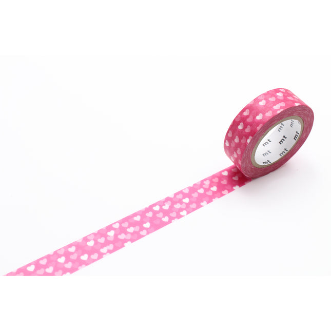 MT Washi Tape 15mm x 7m - Heart Spot