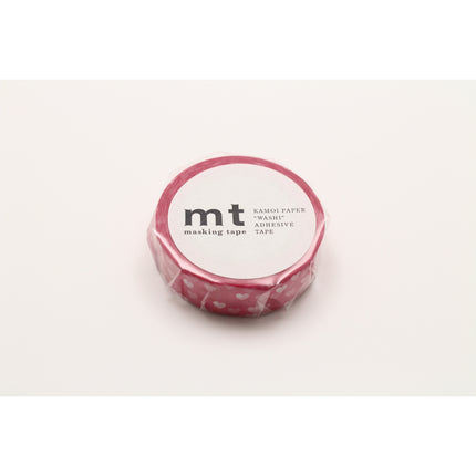 MT Washi Tape 15mm x 7m - Heart Spot